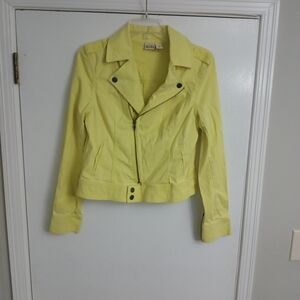 Yellow Women's Mudd Denim Jacket Size Large